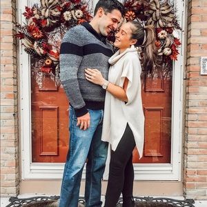 Cream Turtle Neck Sweater